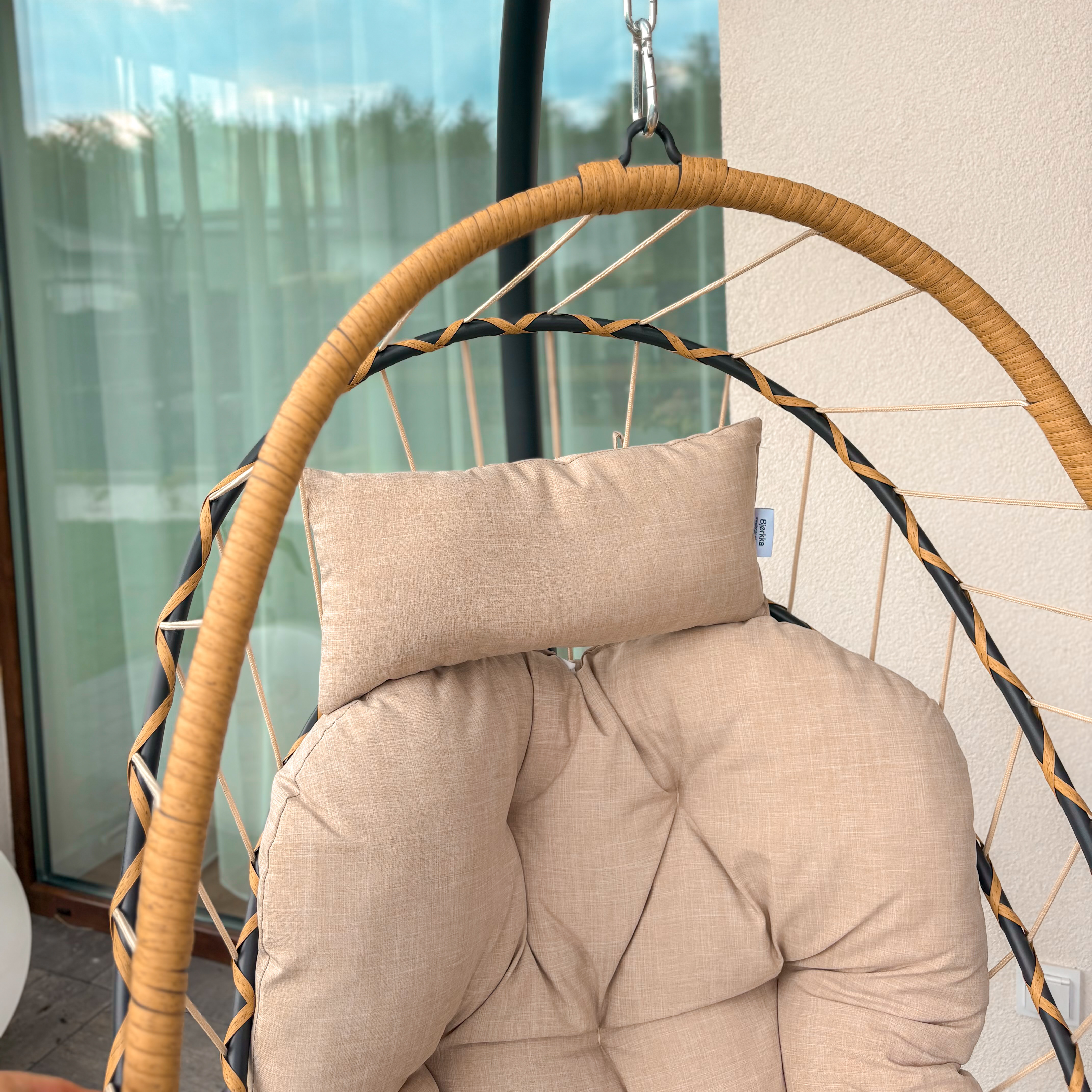 Záhradné kreslo MILOS Beige - Bjørkka fotografia realizácie 2