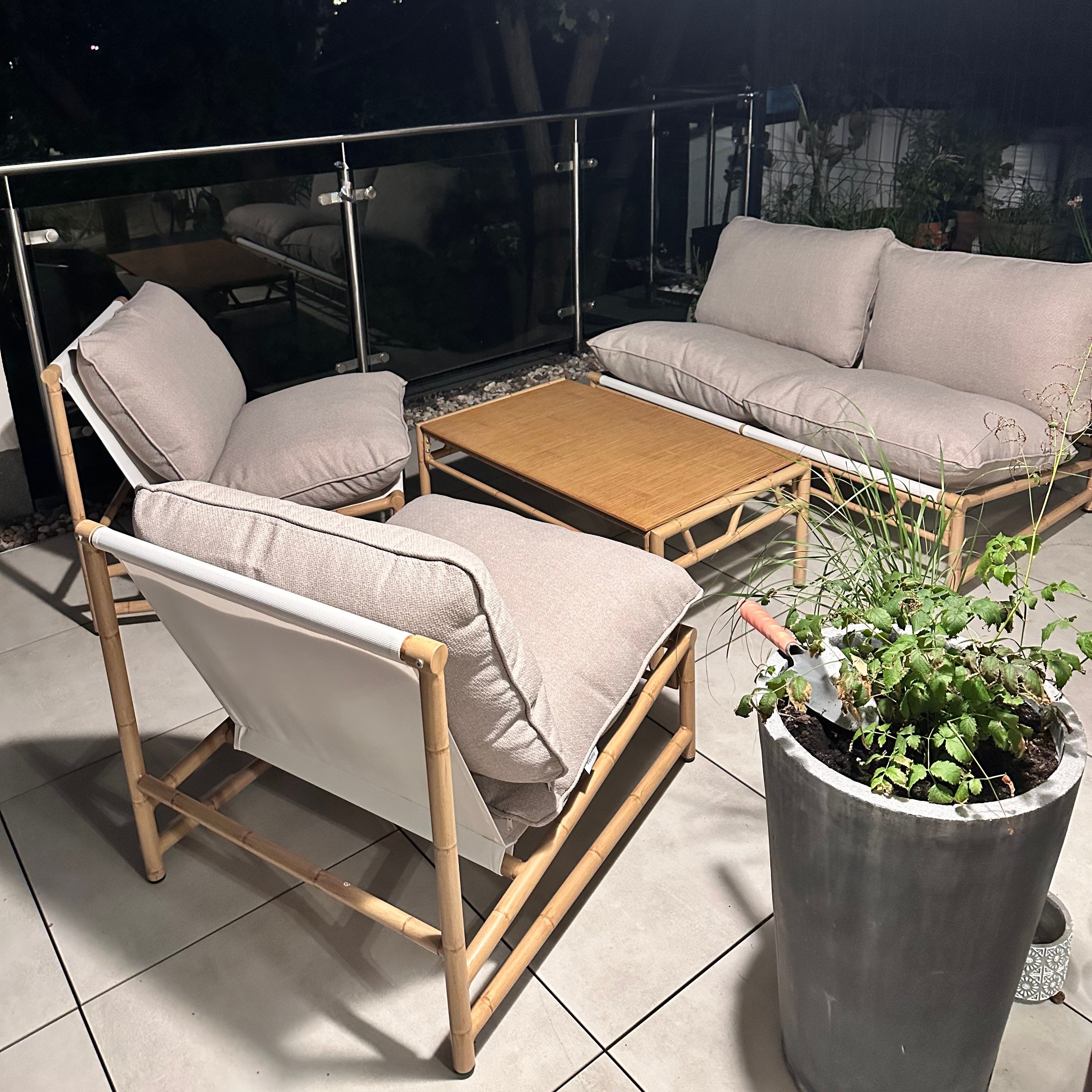 Záhradná súprava MAKANI CAFFE Grey/Beige - Bjørkka fotografia realizácie 1