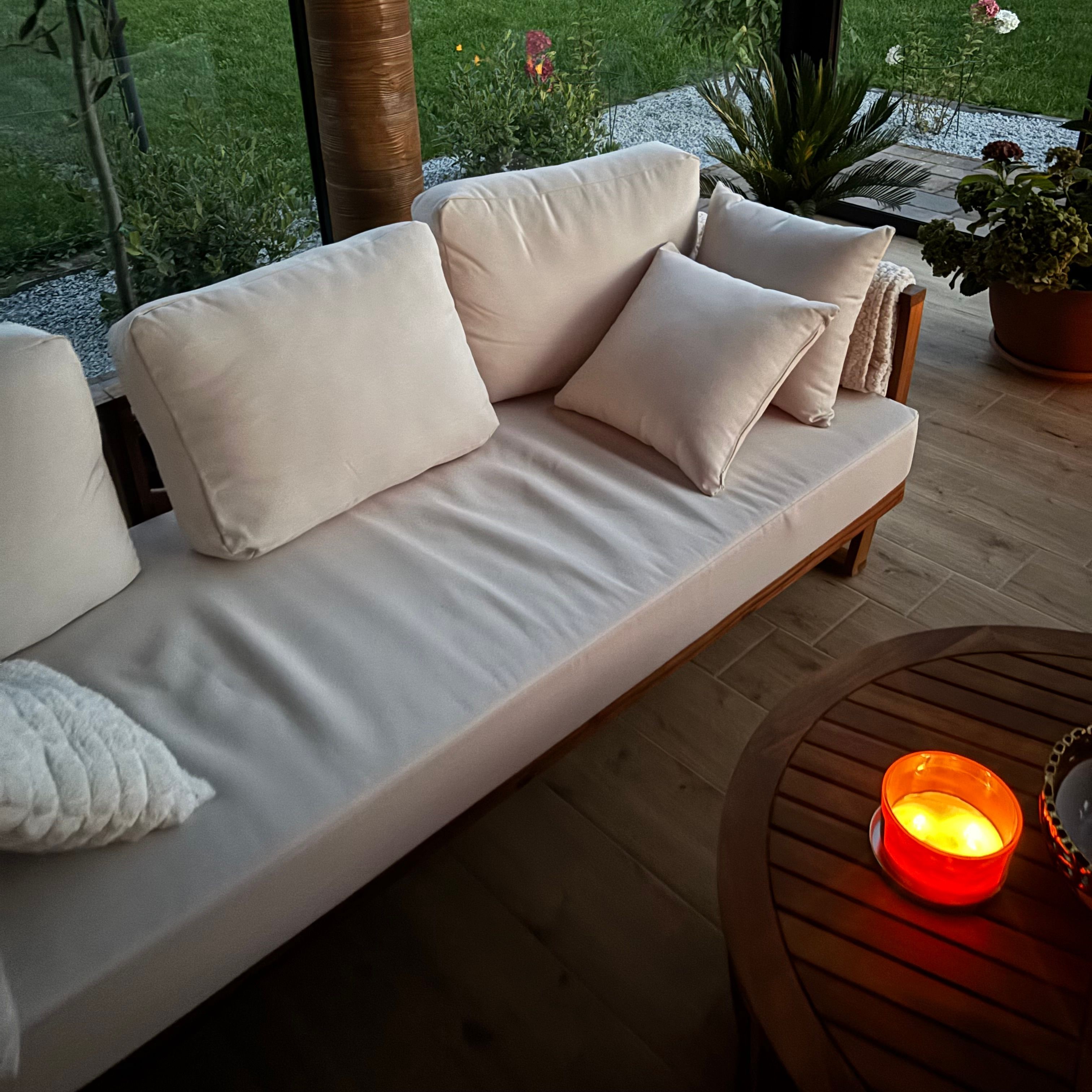 Záhradná zostava NUVIA CAFFE MAX drevená AKÁCIA - BJORKKA fotografia realizácie 2