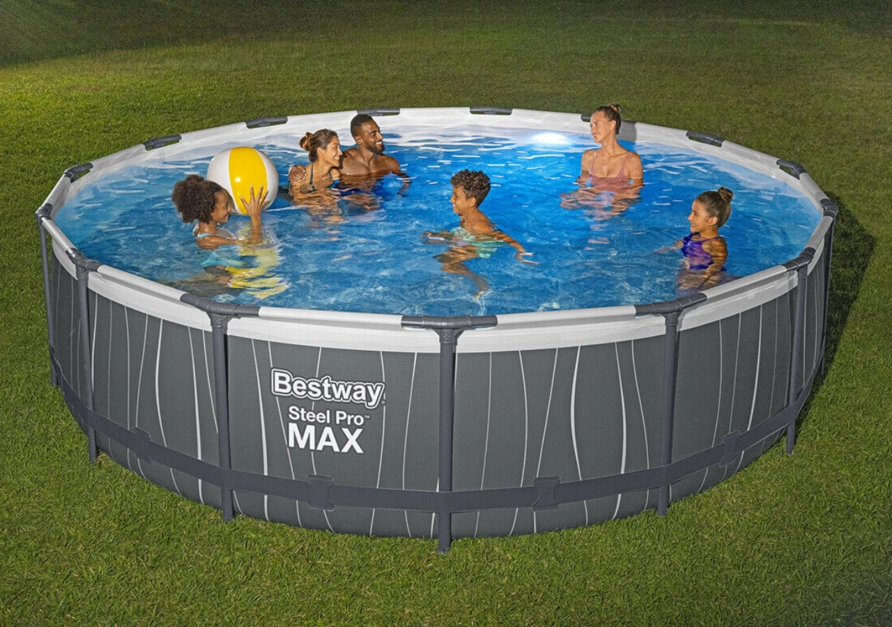 Stojanov&yacute; baz&eacute;n STEEL PRO MAX 4,5x1 m s osvetlen&iacute;m - Bestway 561GD