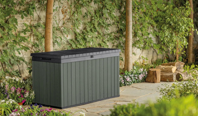 Skrzynia ogrodowa DARWIN BOX 570L green - Keter w ogrodzie