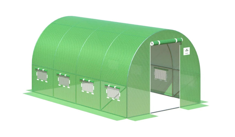 F&oacute;liov&yacute; tunel 2,5x4x2 - 10m2 4 sekcie, zelen&yacute;