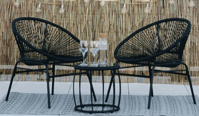 Sada z&aacute;hradn&eacute;ho n&aacute;bytku Maya 2+1 Black &ndash; FOCUS GARDEN